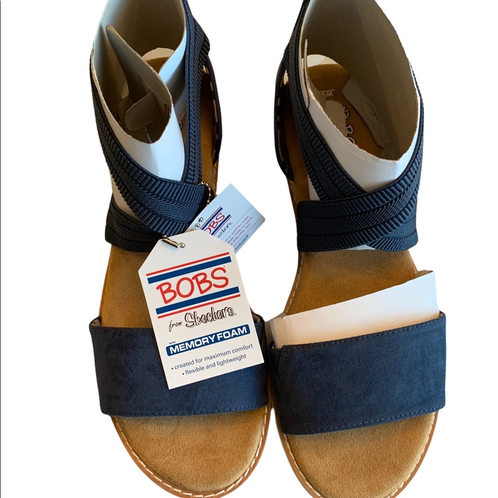 BOBS from Skechers Desert Kiss Rolling Hills Sandal - Navy